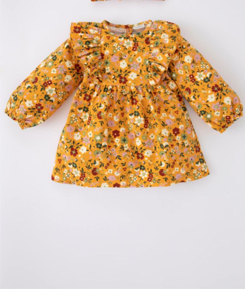 DeFacto : PATTERNED LONG-SLEEVED FLANNEL Dress