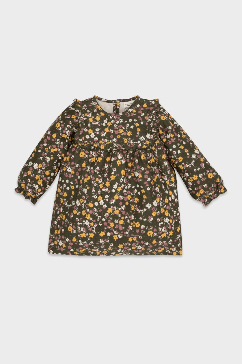 DeFacto : Baby Girl Patterned Long Sleeve Dress