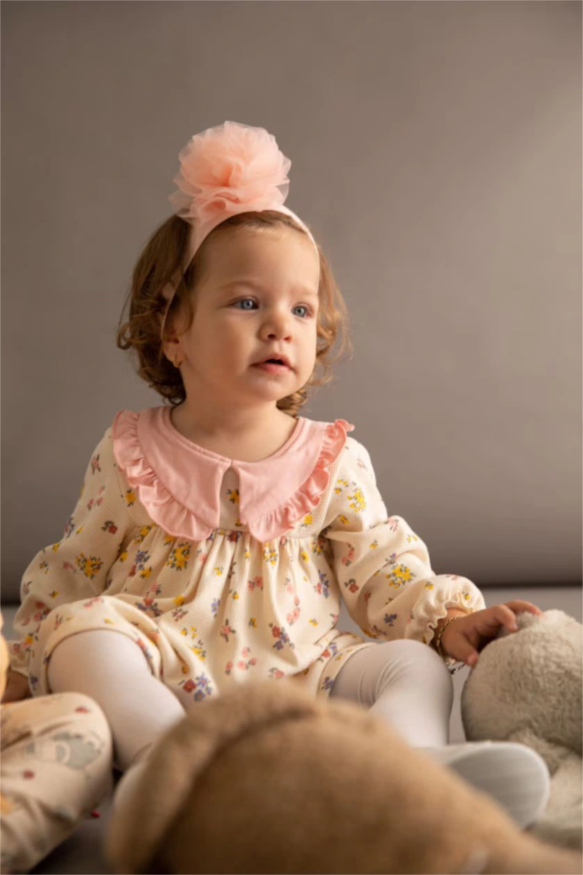 DeFacto : 2 piece Regular Fit Big Neck Flower Set