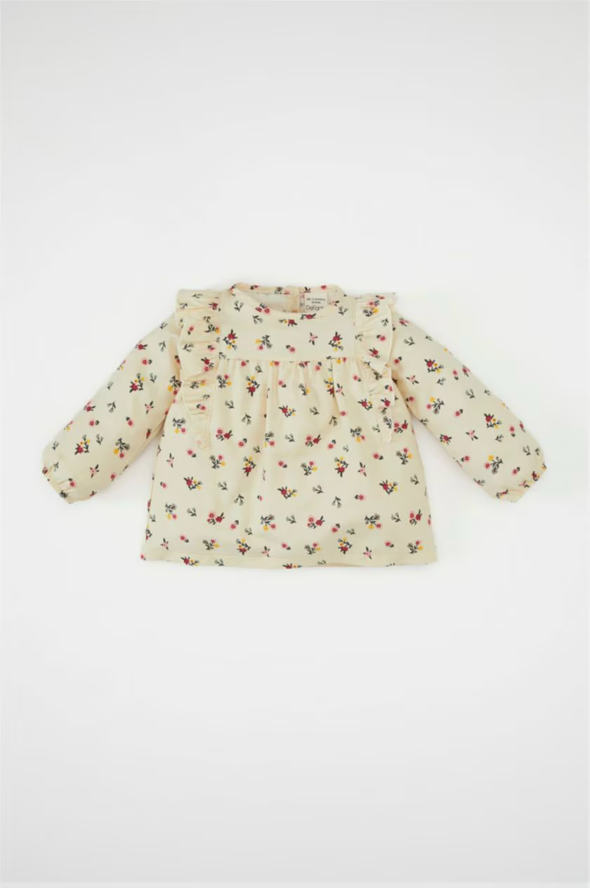 DeFacto : Baby Girl Crew Neck Twill Shirt