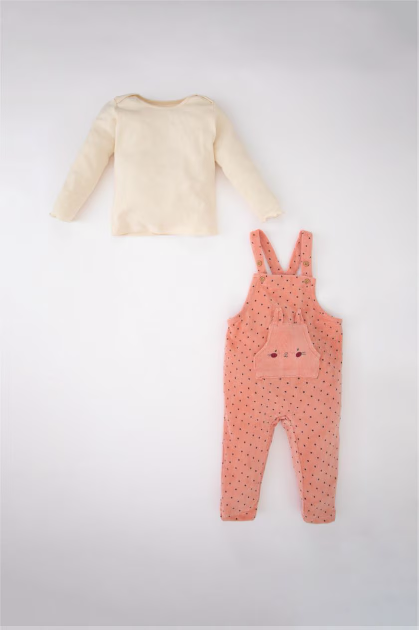 DeFacto : 2 piece Regular Fit Envelope Neck Polka Dot Set